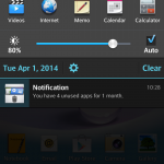 LG G Pro – screenshot – notification bar 1