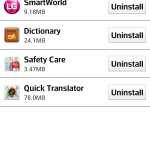 LG G Pro – screenshot – unused apps list