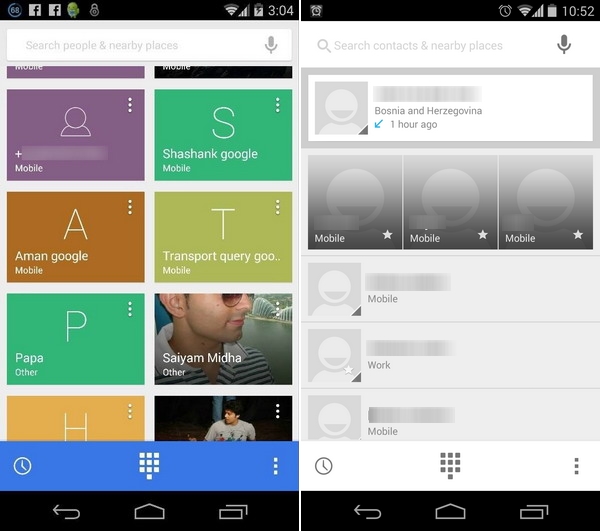 Novi dialer za Android 4.4.3 Kitkat