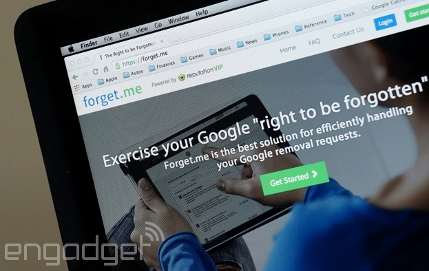 Forget.me, servis za brisanje informacija sa Google pretraživača