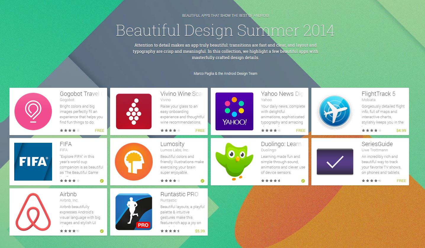 dizajnirane aplikacije za android