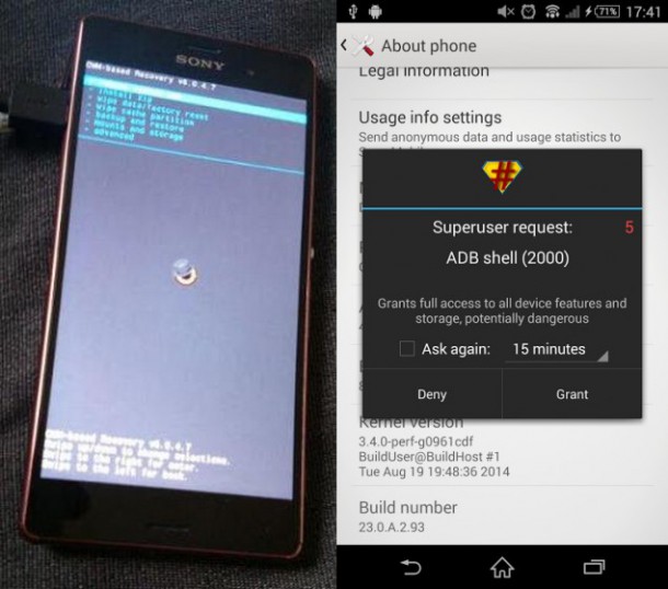 Xperia Z3 Root & Recovery