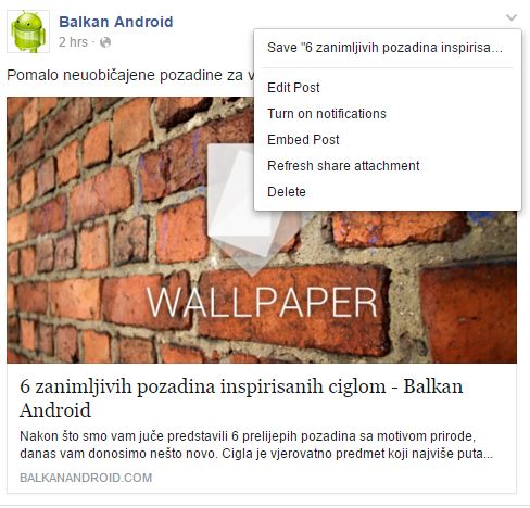 facebook save