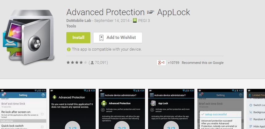 advanced protection applock