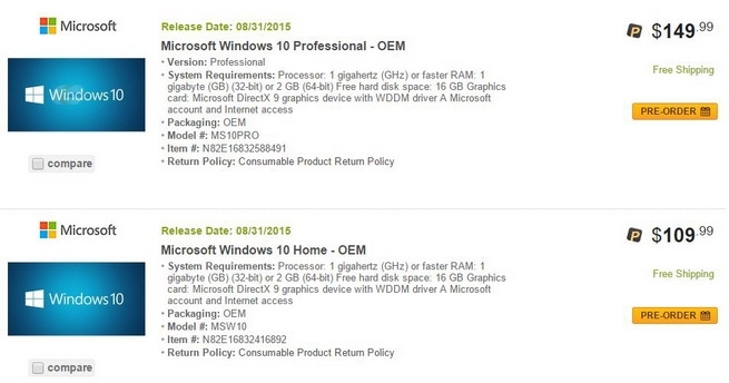 windows 10 cijene