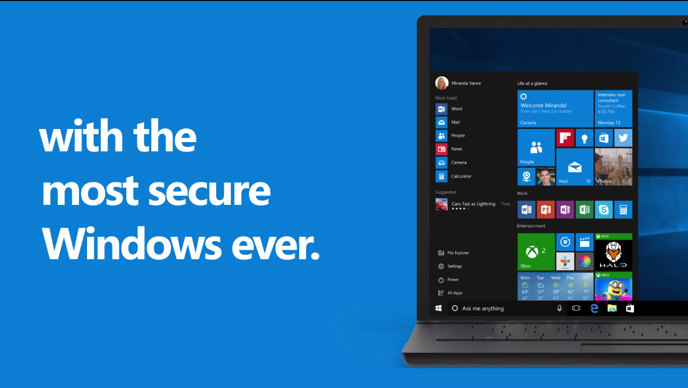 Microsoft navodi kako je Windows 10 najsigurniji Windows do sada