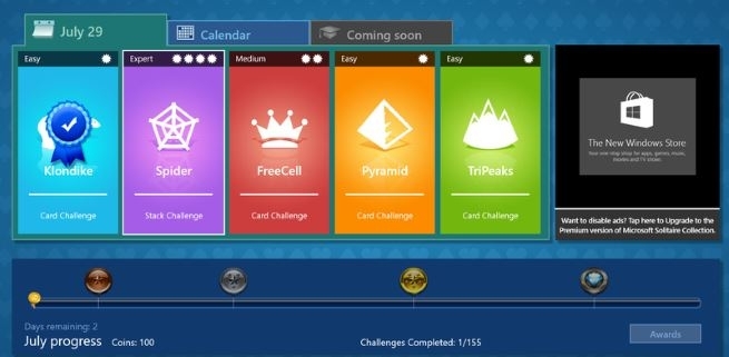 Solitaire u Win 10 košta 10 dolara godišnje ili morate gledati reklame