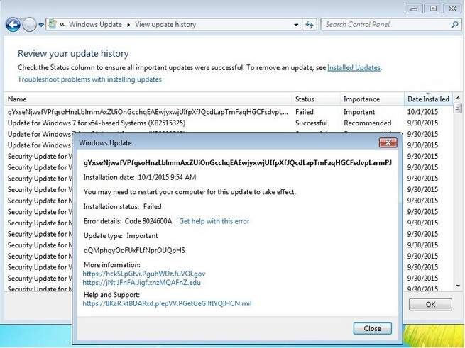 Windows 7 greškom dobio pogrešno ažuriranje