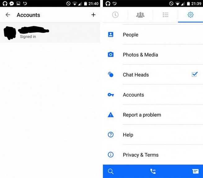 facebook messenger sms