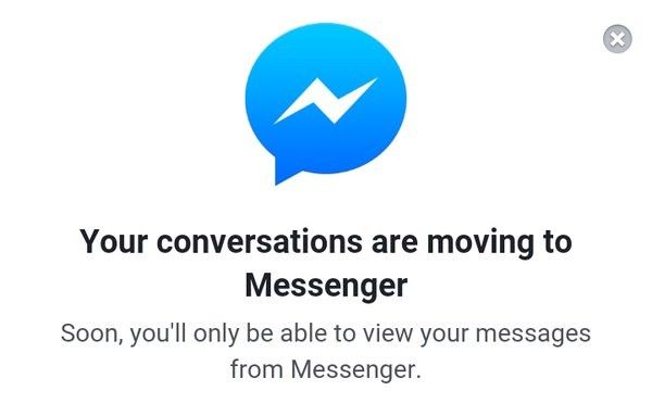 Facebook još agresivnije tjera ljude na Messenger