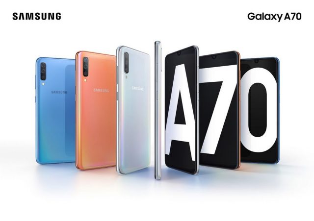 Samsung Galaxy A70_Product KV_combo_bluecoralwhite_2P